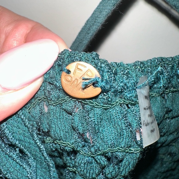 Free People Green Backless Lace Dress 0018 - Picture 4 of 4